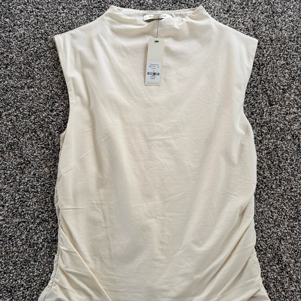 Francesca’s Sleeveless Cream Top Size Small NWT